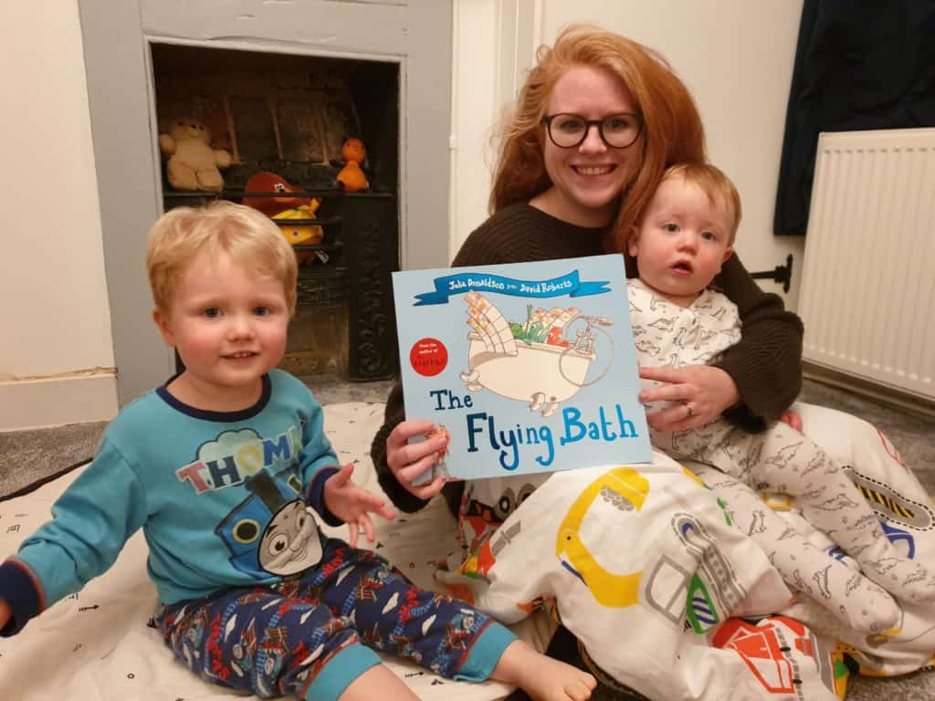 Book at bedtime with Jenny and Oliver